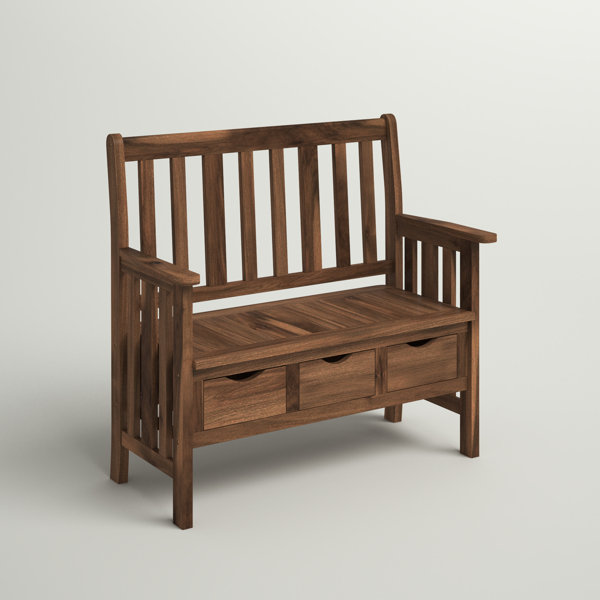 Andover Mills™ Ponce 3 Drawer Wood Storage Bench &amp; Reviews | Wayfair